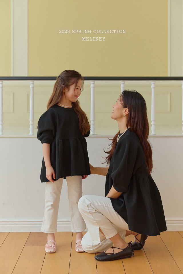 Melikey - Korean Children Fashion - #stylishchildhood - Cotton Slit Pants (with Mom) - 9
