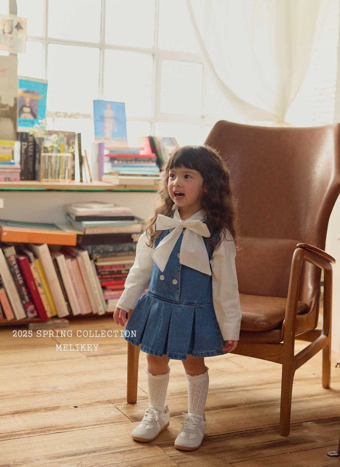 Melikey - Korean Children Fashion - #todddlerfashion - Atte Denim One-piece - 3