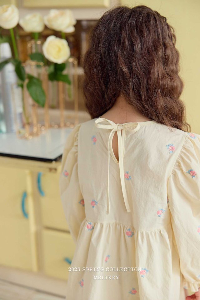 Melikey - Korean Children Fashion - #todddlerfashion - Jasmine Embroidery One-piece - 9