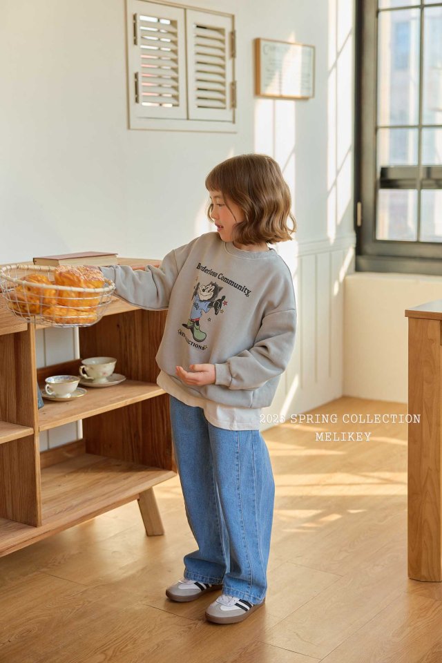 Melikey - Korean Children Fashion - #todddlerfashion - Hello Denim Pants