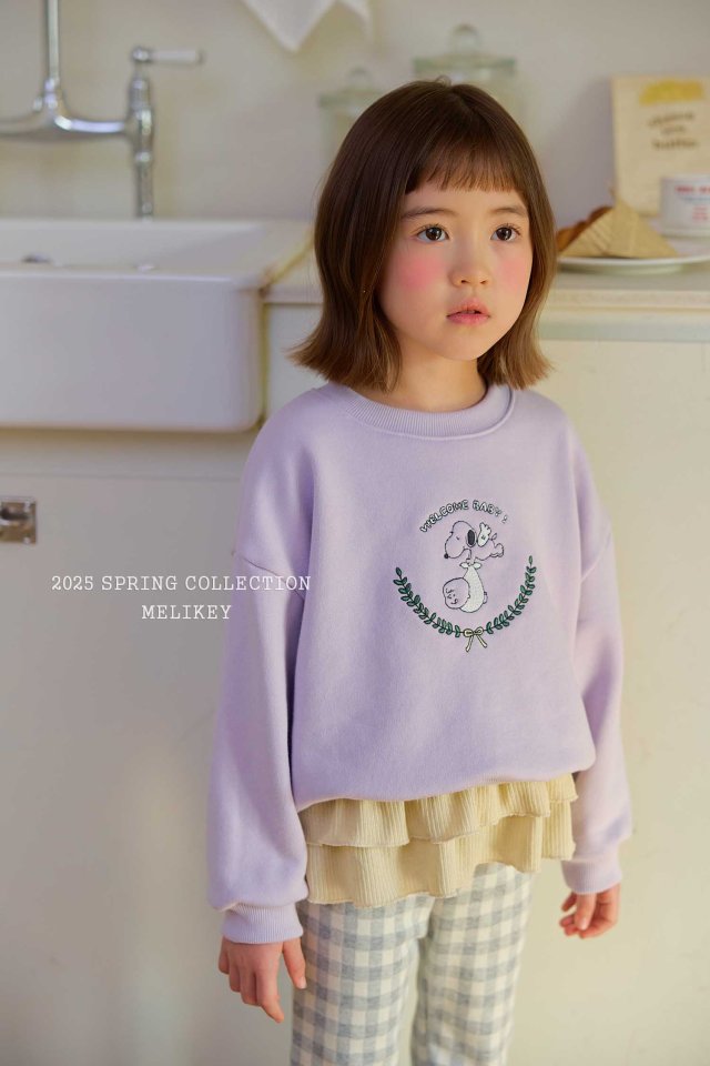 Melikey - Korean Children Fashion - #toddlerclothing - Abeque Cancan Frill Tee - 7