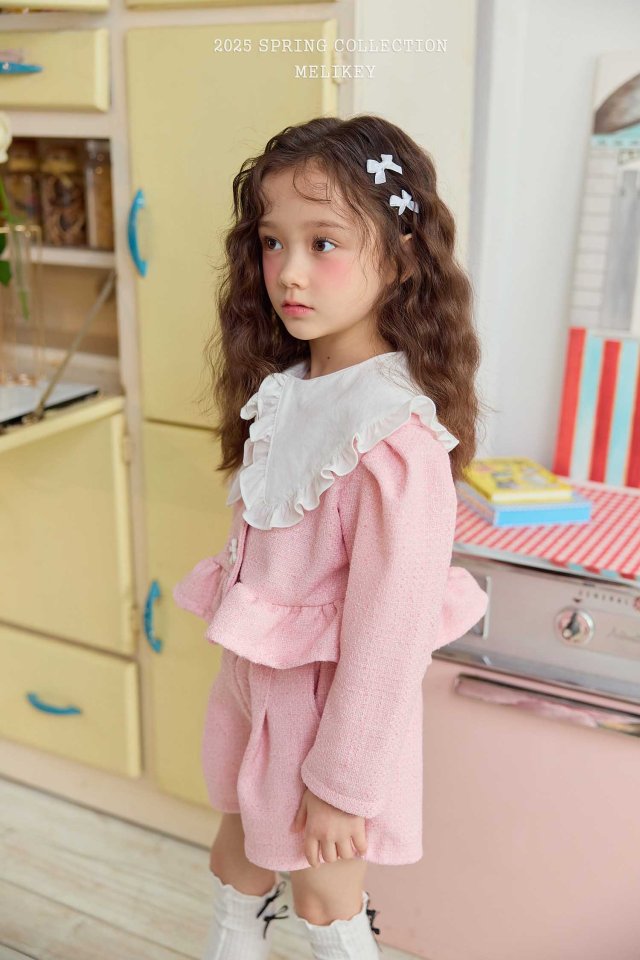 Melikey - Korean Children Fashion - #toddlerclothing - Basic Frill Blouse - 3