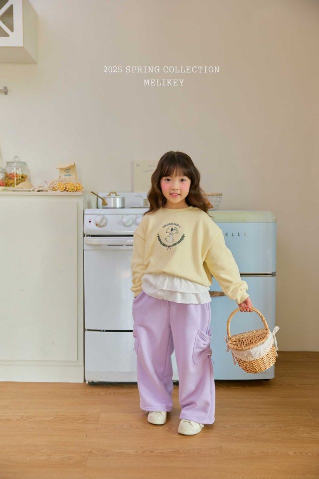 Melikey - Korean Children Fashion - #toddlerclothing - Cargo Ribbon Pants