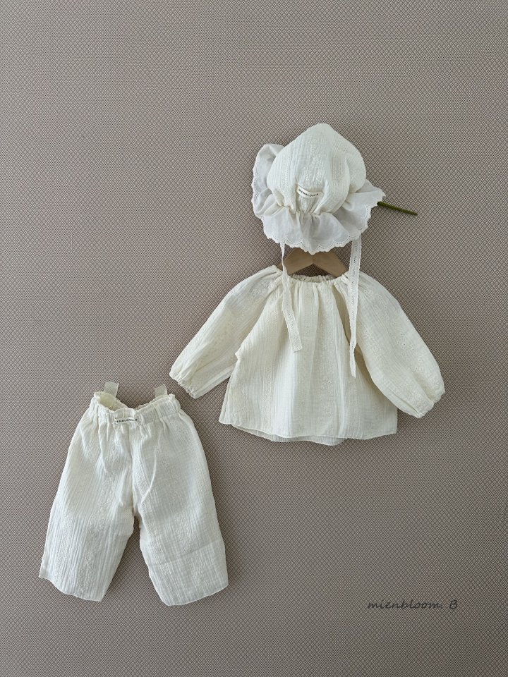Mienbloom B - Korean Baby Fashion - #onlinebabyshop - Bebe Lace Hat - 4