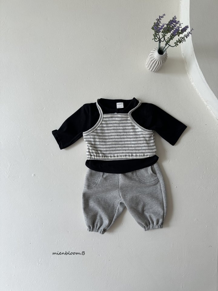 Mienbloom B - Korean Baby Fashion - #babyboutique - Bebe Point Jogger Pants - 9