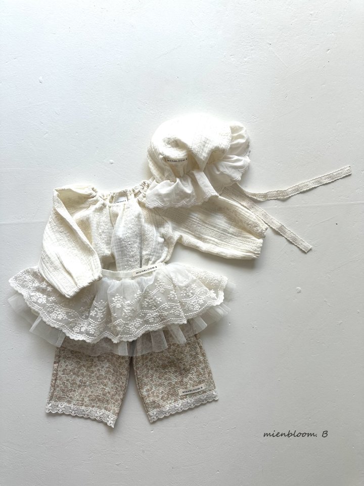 Mienbloom B - Korean Baby Fashion - #babyboutiqueclothing - Bebe Lace Hat - 6