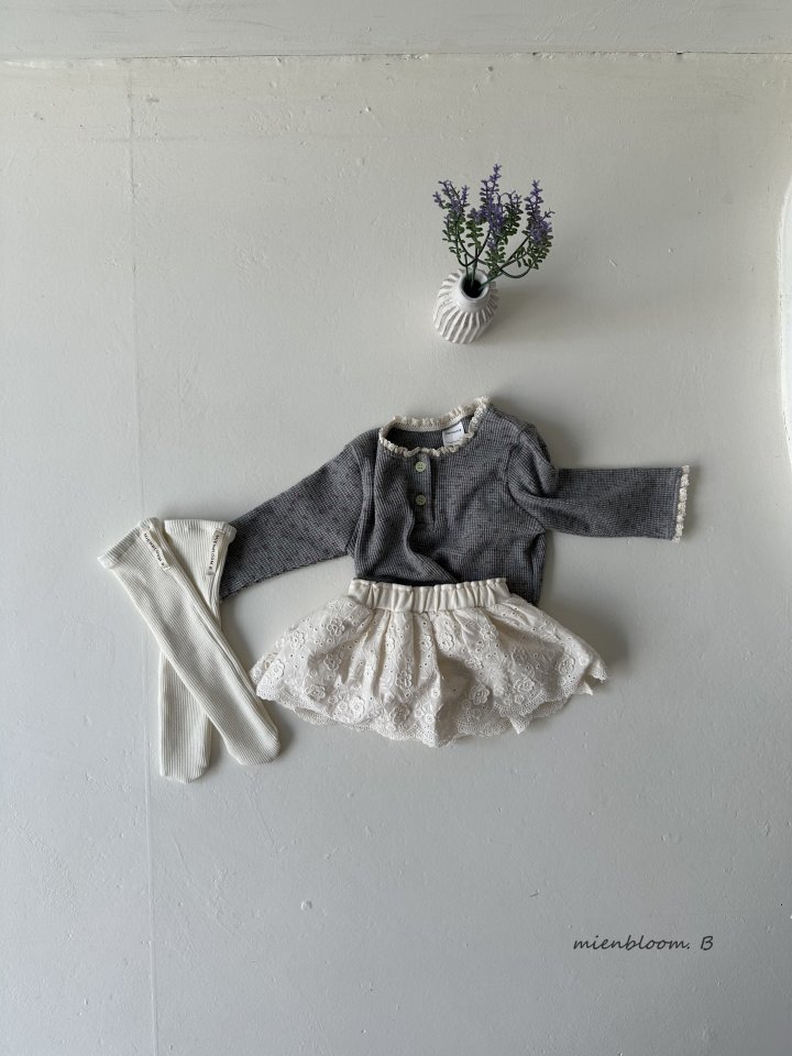 Mienbloom B - Korean Baby Fashion - #babyboutiqueclothing - Bebe Waffle Socks - 3