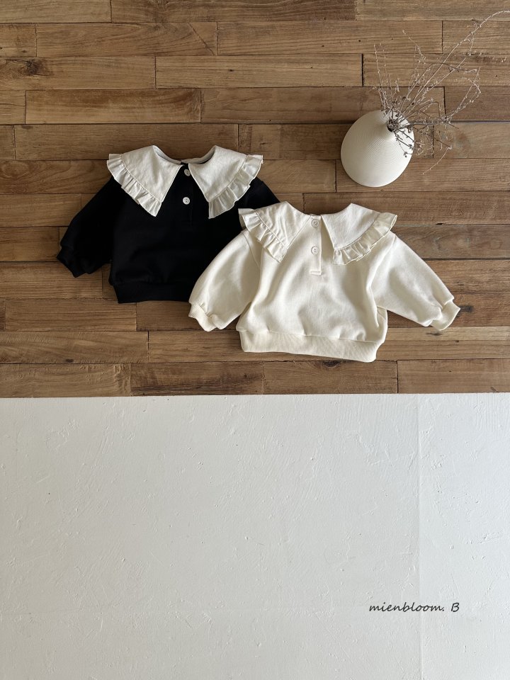 Mienbloom B - Korean Baby Fashion - #babyboutiqueclothing - Bebe Noel Collar Sweatshirts