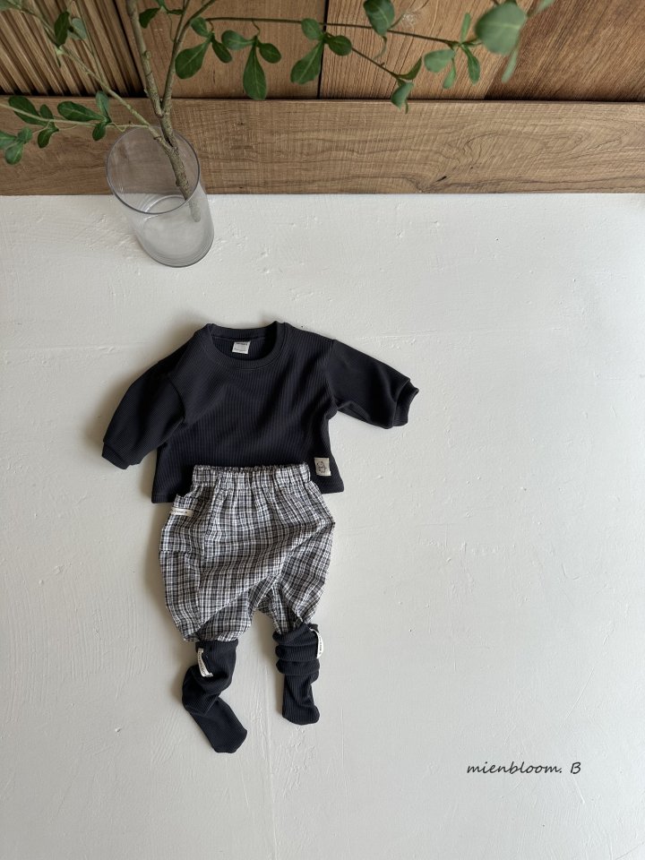 Mienbloom B - Korean Baby Fashion - #babyclothing - Bebe Waffle Tee - 5