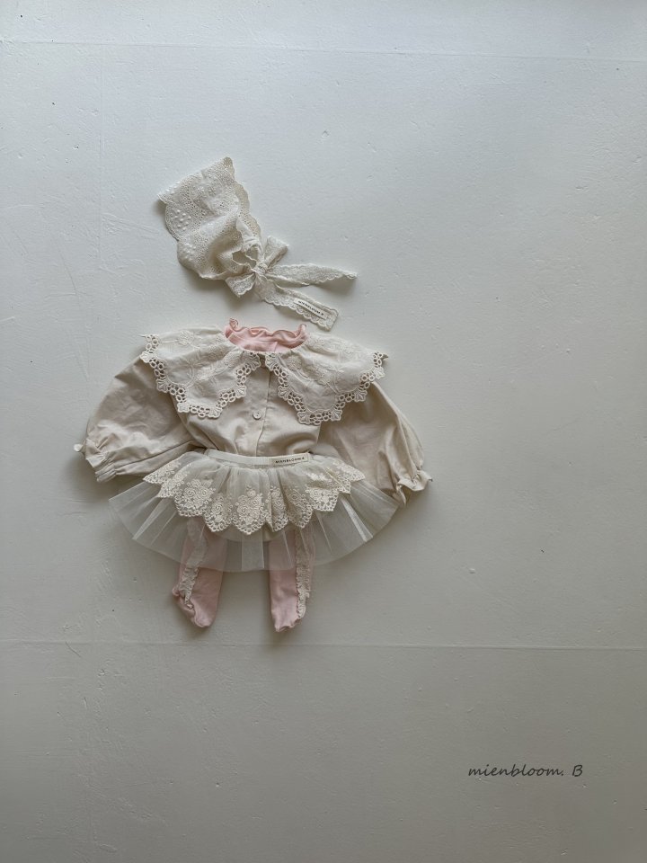 Mienbloom B - Korean Baby Fashion - #babyboutiqueclothing - Bebe Bom Collar Suit - 4