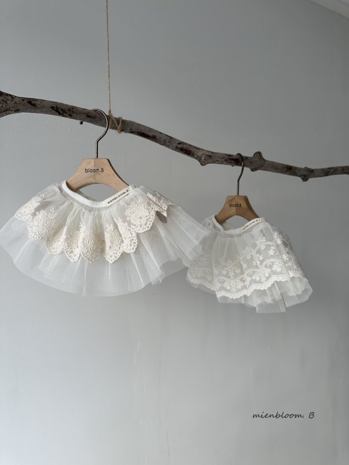 Mienbloom B - Korean Baby Fashion - #babyfashion - Bebe Mesh Lace Skirt - 2