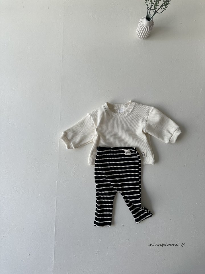 Mienbloom B - Korean Baby Fashion - #babyfashion - Bebe Waffle Tee - 6