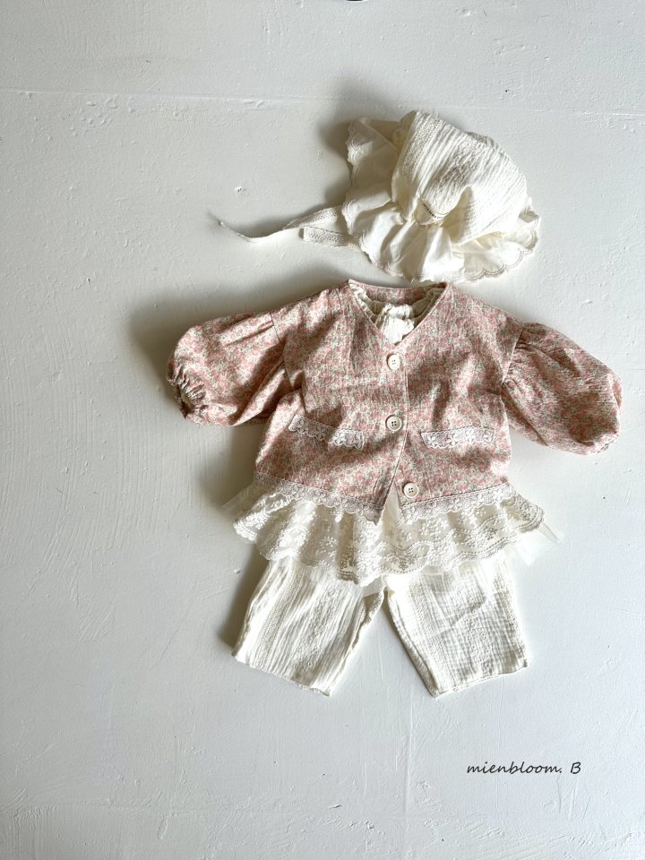 Mienbloom B - Korean Baby Fashion - #babyfashion - Bebe Jour Embroidery Pants - 8