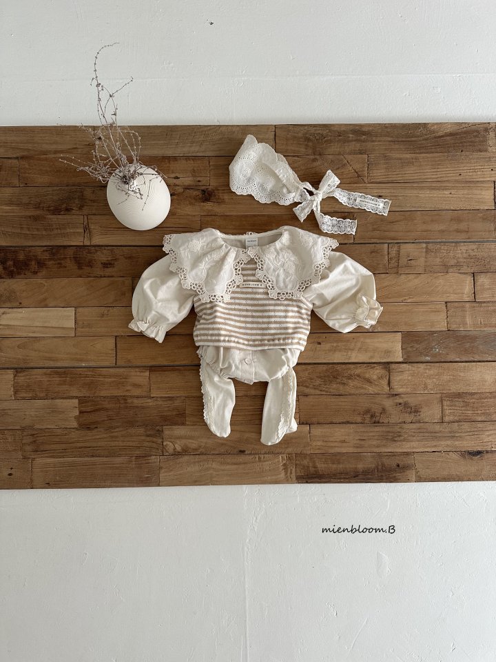 Mienbloom B - Korean Baby Fashion - #babyfashion - Bebe Bom Collar Suit - 5