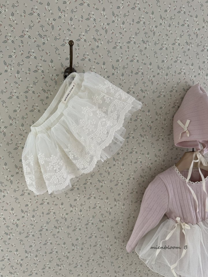 Mienbloom B - Korean Baby Fashion - #babyfever - Bebe Mesh Lace Skirt - 3