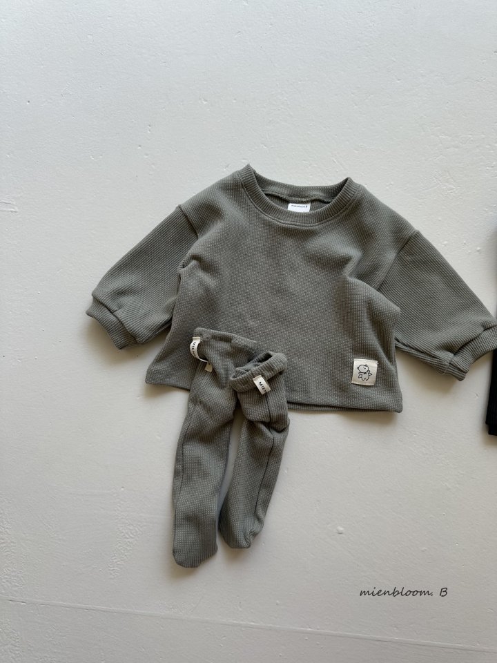 Mienbloom B - Korean Baby Fashion - #babyfever - Bebe Waffle Tee - 7