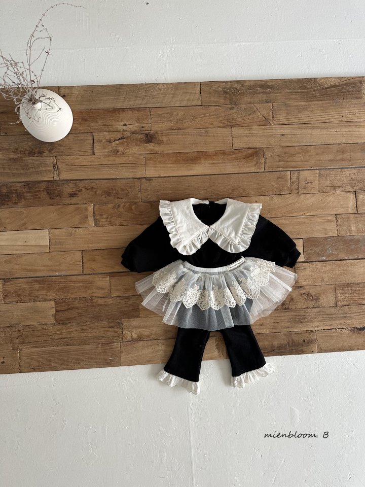 Mienbloom B - Korean Baby Fashion - #babyfashion - Bebe Noel Collar Sweatshirts - 4