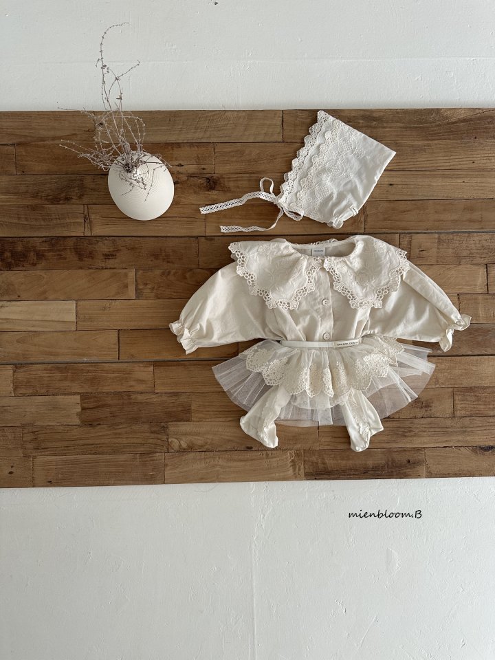 Mienbloom B - Korean Baby Fashion - #babygirlfashion - Bebe Bom Collar Suit - 7