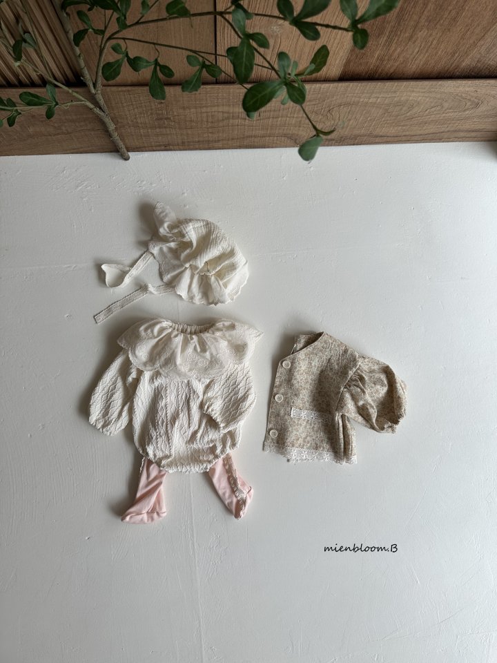 Mienbloom B - Korean Baby Fashion - #babygirlfashion - Bebe Knit Lace Suit - 6