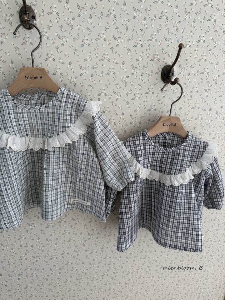 Mienbloom B - Korean Baby Fashion - #babylifestyle - Bebe Checked Mini One-piece