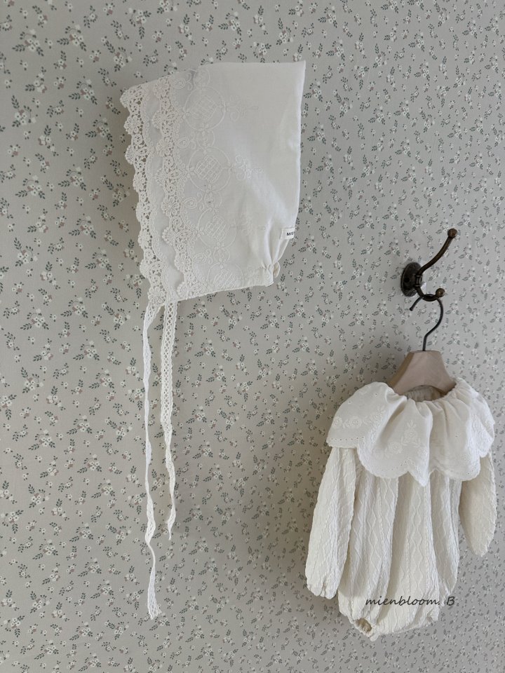 Mienbloom B - Korean Baby Fashion - #babyootd - Bebe Double Bonnet