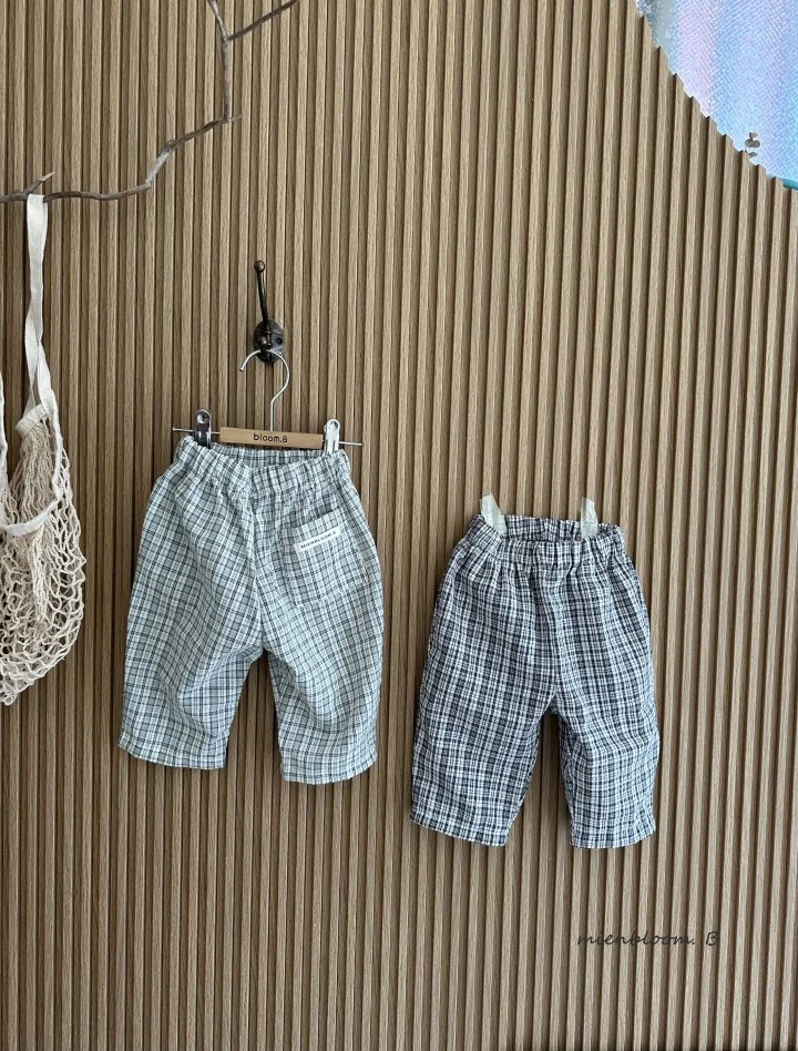 Mienbloom B - Korean Baby Fashion - #babyootd - Bebe Checked Daily Pants - 2