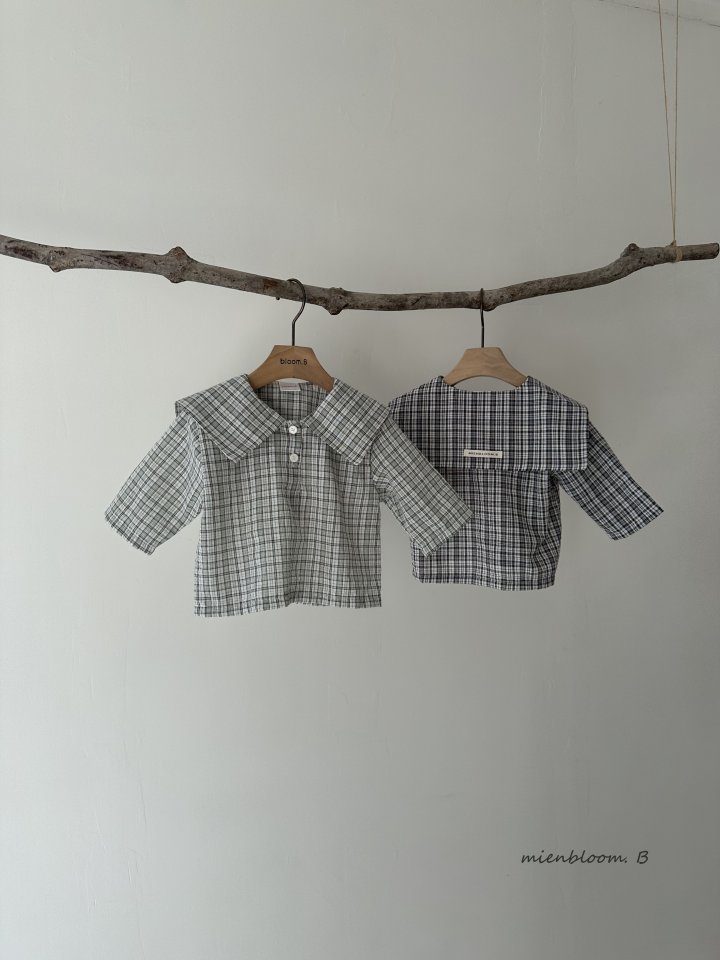 Mienbloom B - Korean Baby Fashion - #babyootd - Bebe Check Porter Shirt