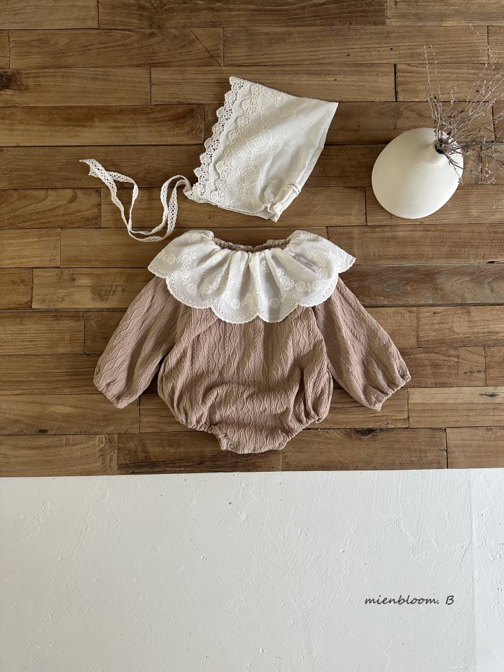 Mienbloom B - Korean Baby Fashion - #babyoutfit - Bebe Double Bonnet - 2