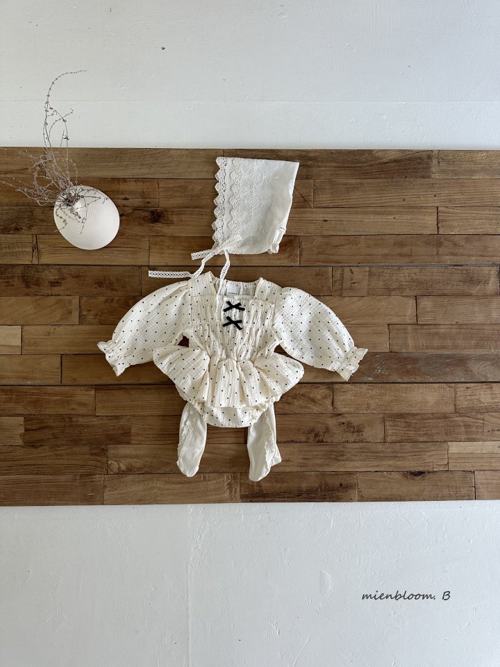 Mienbloom B - Korean Baby Fashion - #babyoutfit - Bebe Double Bonnet - 3