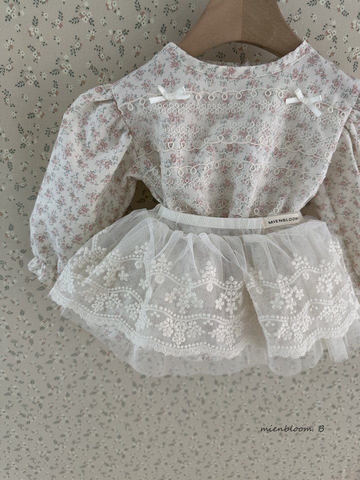 Mienbloom B - Korean Baby Fashion - #babyoutfit - Bebe Mesh Lace Skirt - 8