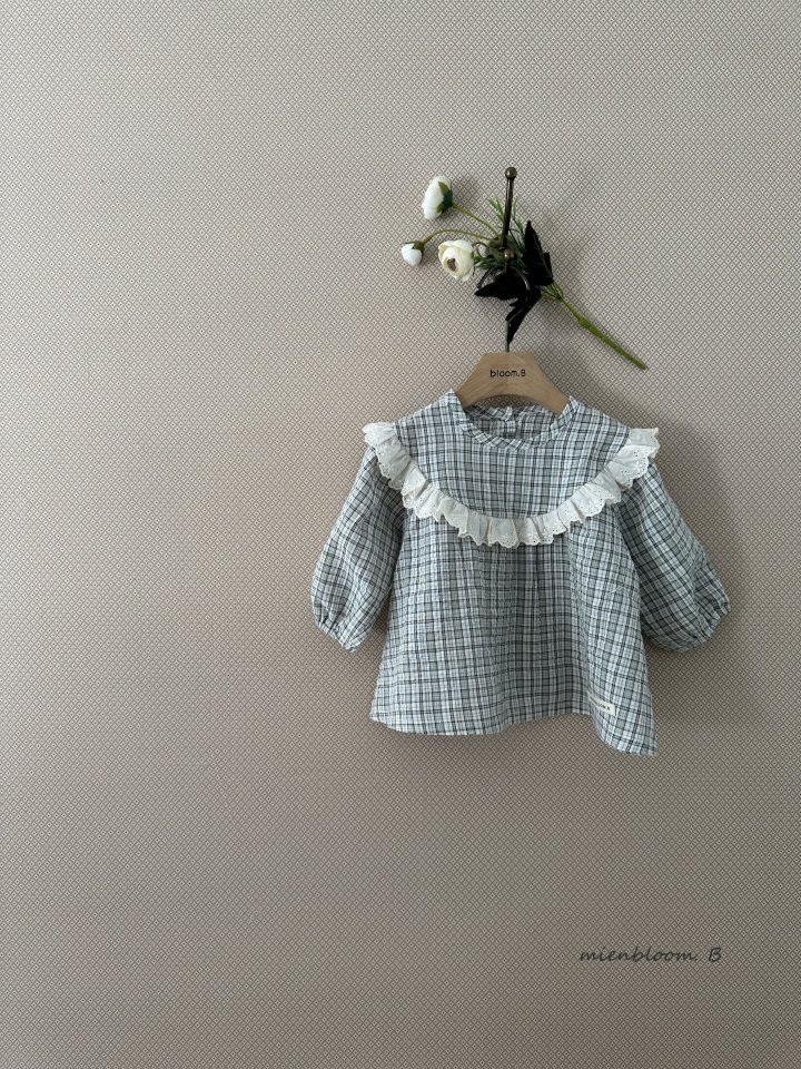 Mienbloom B - Korean Baby Fashion - #babyootd - Bebe Checked Mini One-piece - 4