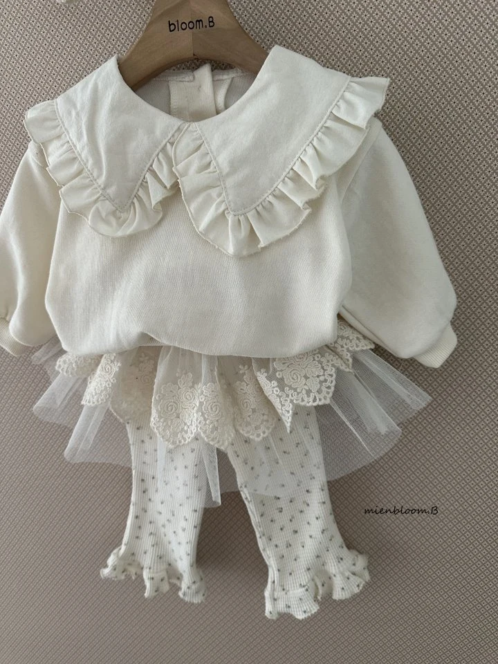 Mienbloom B - Korean Baby Fashion - #babyoutfit - Bebe Noel Collar Sweatshirts - 9