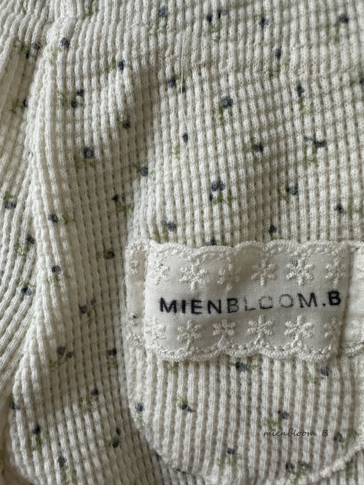 Mienbloom B - Korean Baby Fashion - #babywear - Bebe Waffle Flower Frill Pants - 3