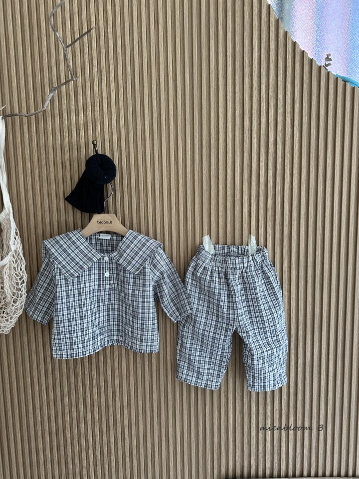 Mienbloom B - Korean Baby Fashion - #onlinebabyboutique - Bebe Check Porter Shirt - 5