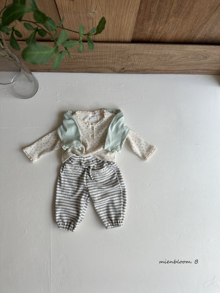 Mienbloom B - Korean Baby Fashion - #onlinebabyshop - Bebe Tamtam Jogger Pants - 3