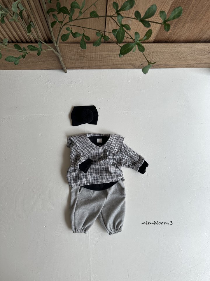 Mienbloom B - Korean Baby Fashion - #onlinebabyshop - Bebe Point Jogger Pants - 7