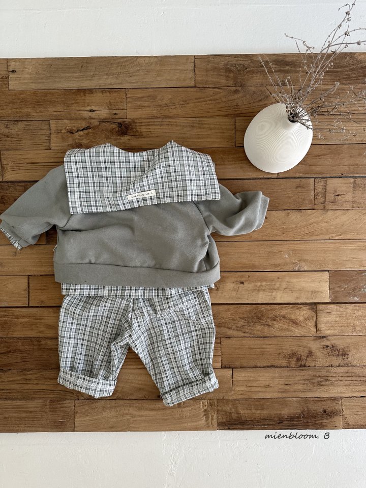 Mienbloom B - Korean Baby Fashion - #smilingbaby - Bebe Check Porter Shirt - 7