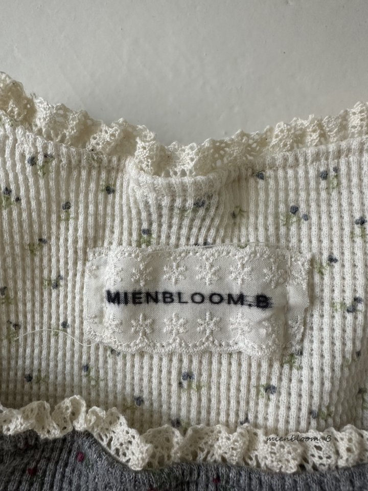 Mienbloom B - Korean Baby Fashion - #smilingbaby - Bebe Waffle Flower Tee - 5