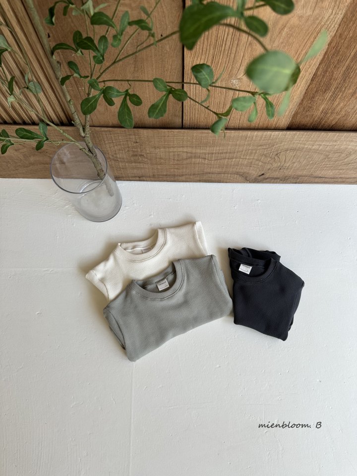 Mienbloom B - Korean Baby Fashion - #smilingbaby - Bebe Waffle Tee - 2