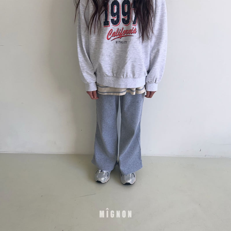Mignon - Korean Children Fashion - #Kfashion4kids - Bonbon Ribbed Pants - 12