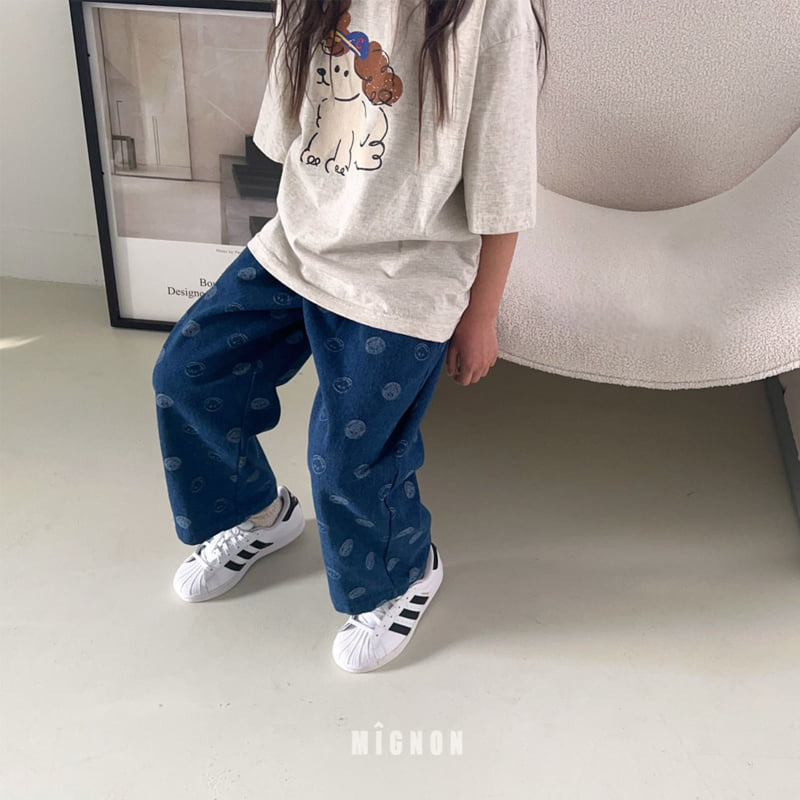 Mignon - Korean Children Fashion - #Kfashion4kids - Smile Denim Pants - 7