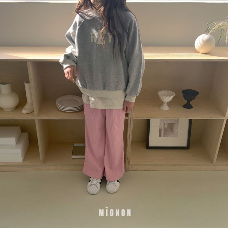 Mignon - Korean Children Fashion - #childofig - Bonbon Ribbed Pants - 3