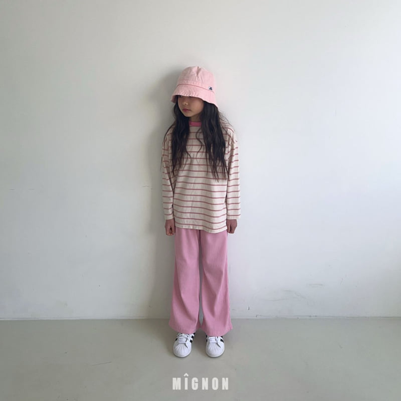 Mignon - Korean Children Fashion - #kidsshorts - Bonbon Ribbed Pants - 9
