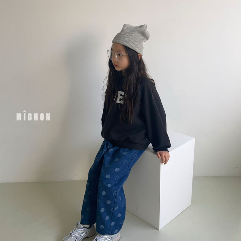 Mignon - Korean Children Fashion - #fashionkids - Smile Denim Pants - 4