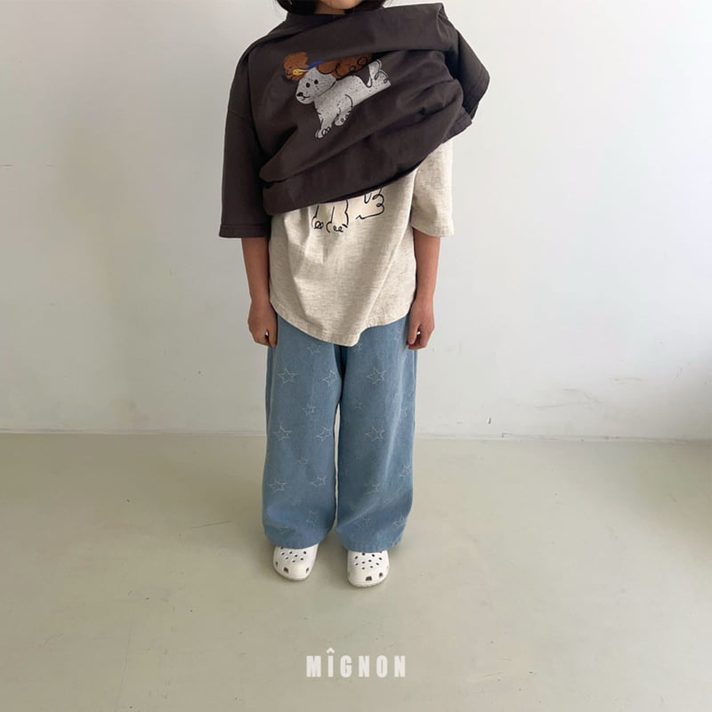 Mignon - Korean Children Fashion - #kidsshorts - Play Puppy Tee - 2