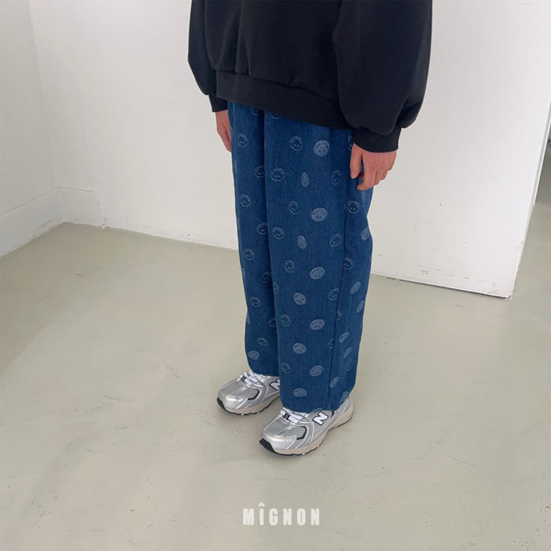 Mignon - Korean Children Fashion - #kidsstore - Smile Denim Pants - 5
