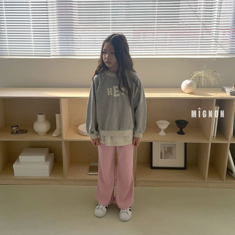 Mignon - Korean Children Fashion - #kidzfashiontrend - Hey Raglan Sweatshirts - 8