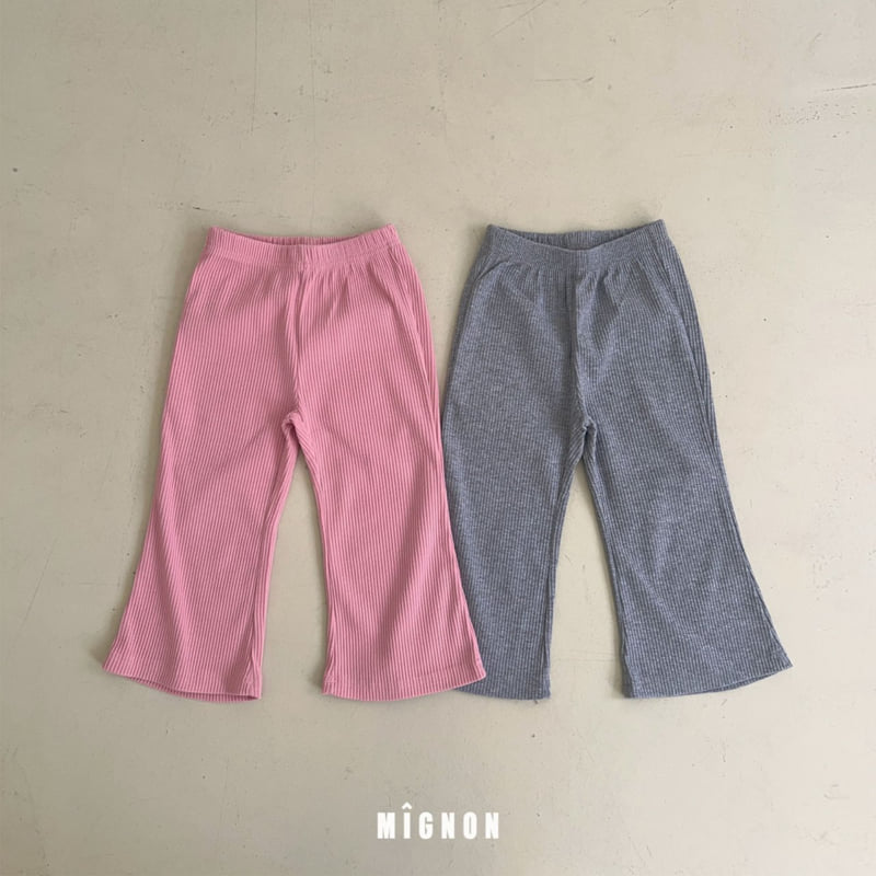 Mignon - Korean Children Fashion - #minifashionista - Bonbon Ribbed Pants