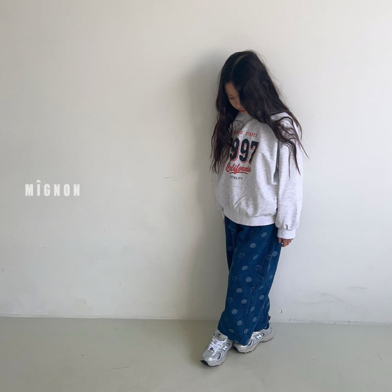Mignon - Korean Children Fashion - #todddlerfashion - Smile Denim Pants - 12