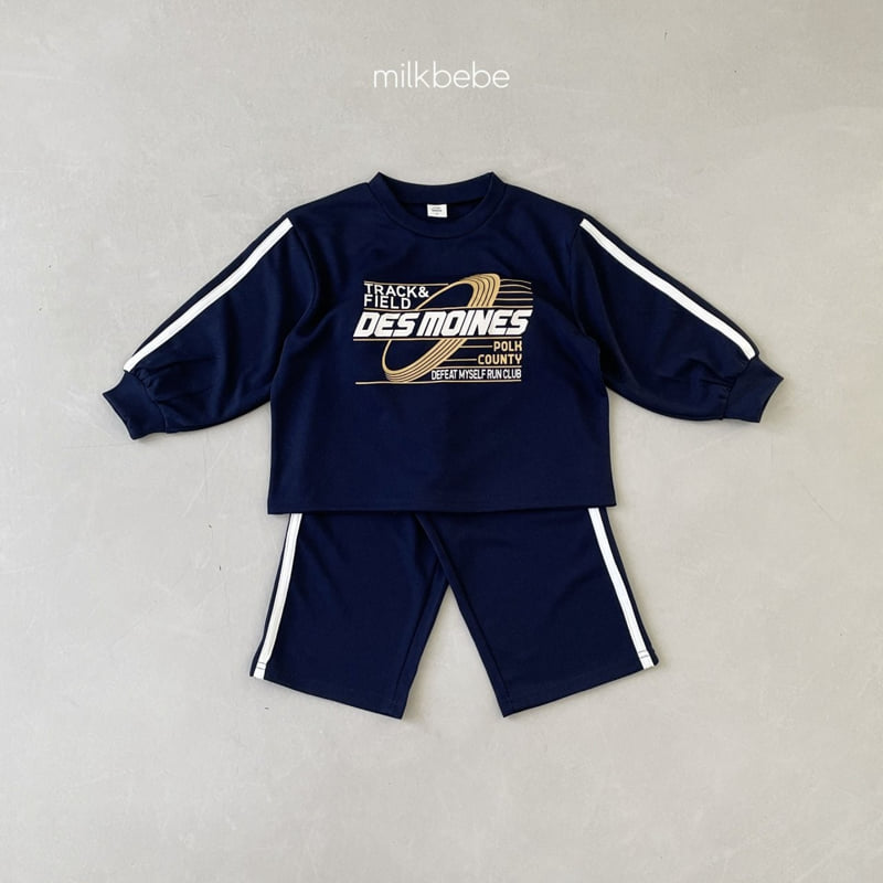 Milk Bebe - Korean Children Fashion - #kidzfashiontrend - Track Top Bottom Set - 9